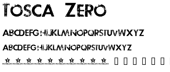TOSCA ZERO font